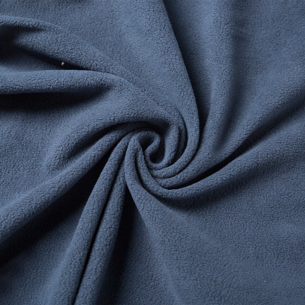 Knitting fleece sleek with 100% polyester,100D, 140g/m², customized color, continuous dyeing