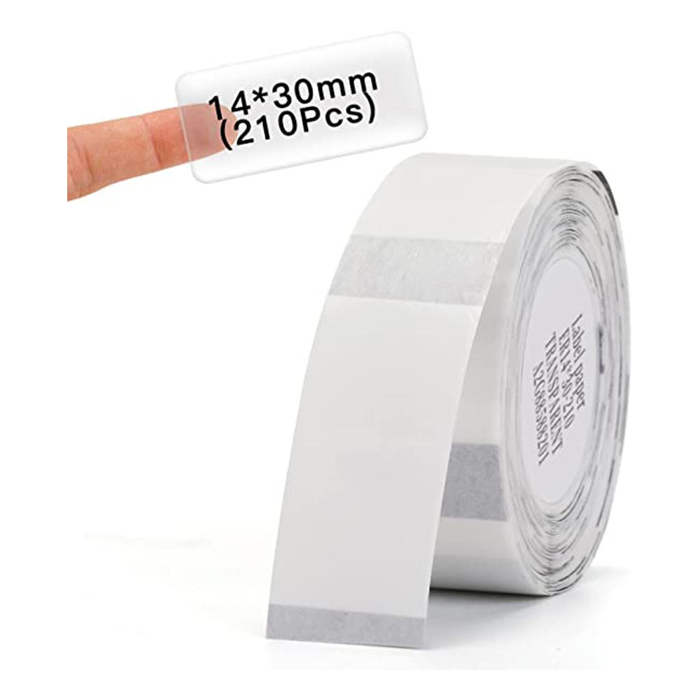 PVC material sticker in roll with white color blank for Gift Bags