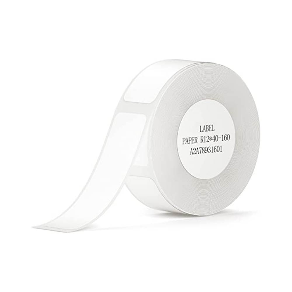 PVC material sticker in roll with white color blank for Gift Bags