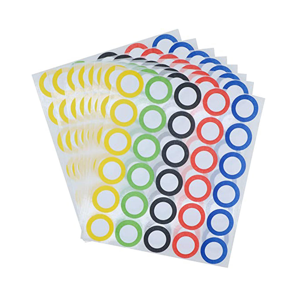 Transparent Waterproof number bottle sticker label for counting