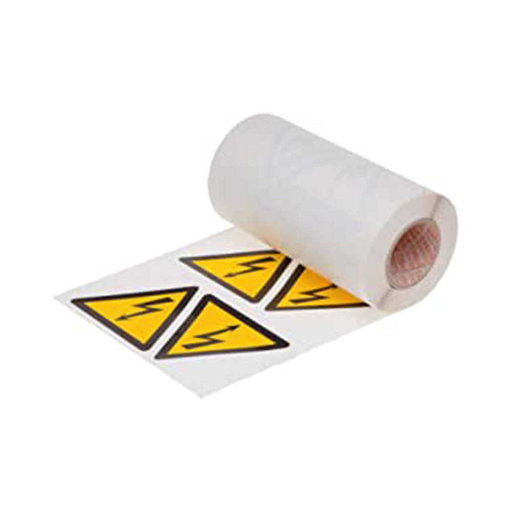 PVC material sticker in roll with white color blank for Gift Bags