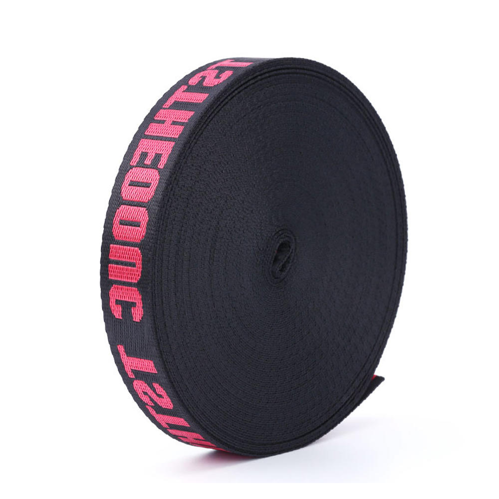Jacquard Elastic Band  With 100% polyester, Customized logo, Continuous Dyeing