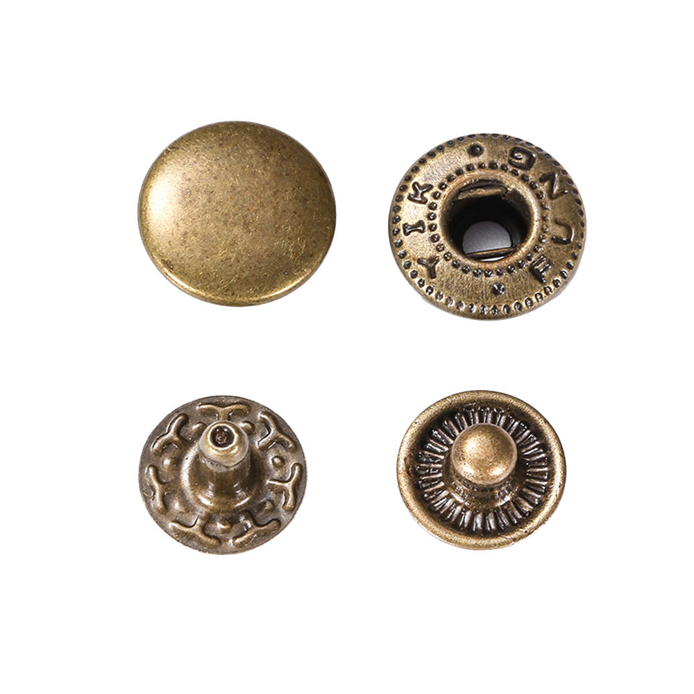 Manufacturer Custom Circle Metal Snap Button For  Clothing Accessories