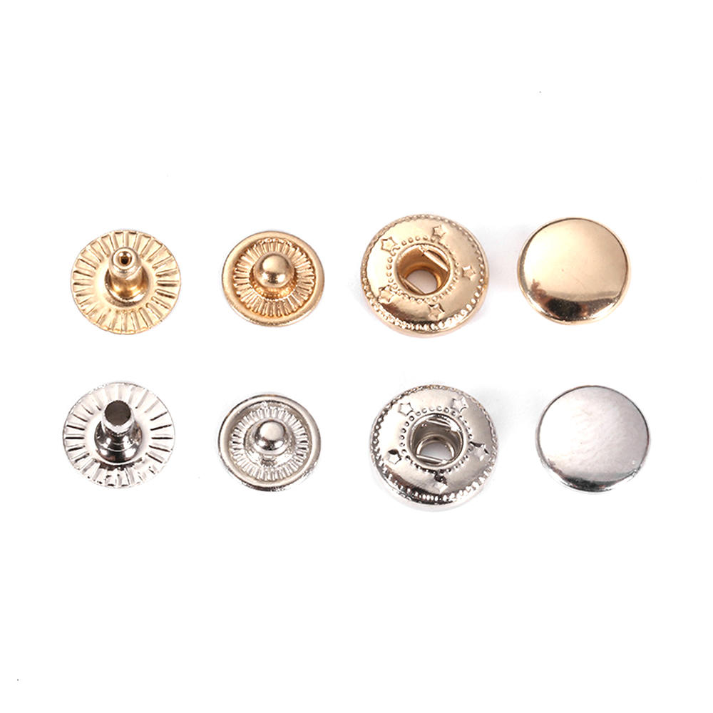 Manufacturer Custom Circle Metal Snap Button For  Clothing Accessories
