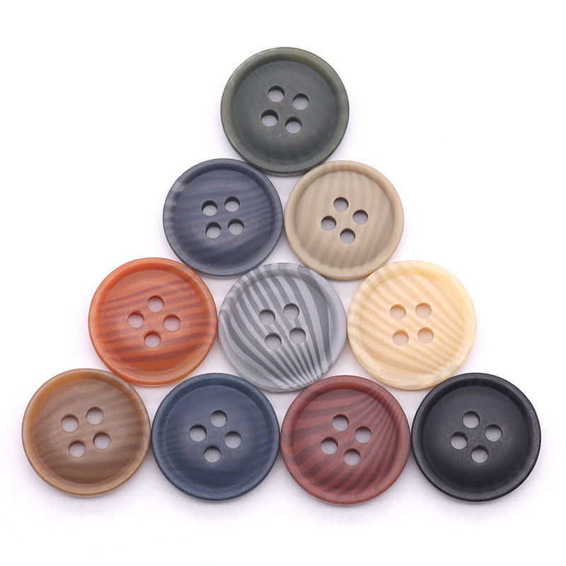 Resin 4-holes button , Customized color, Customized size 