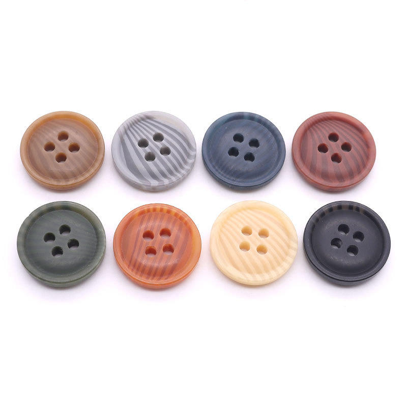 Resin 4-holes button , Customized color, Customized size 