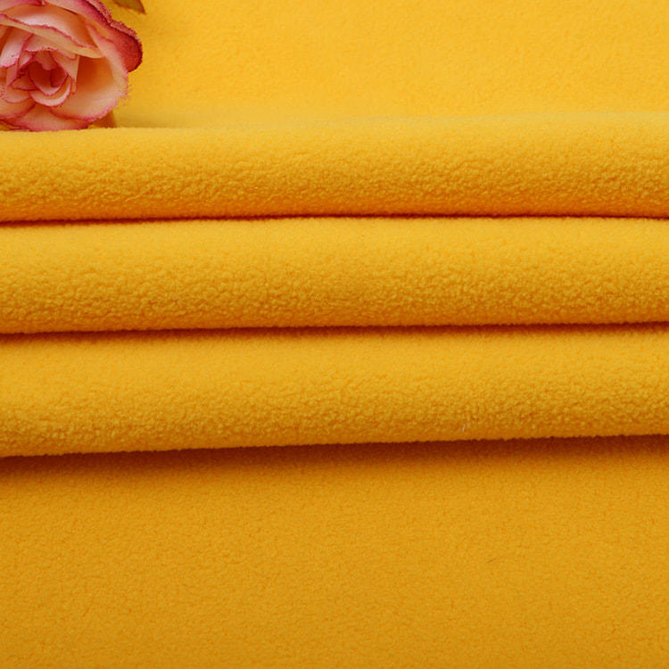 Fleece fabric With 100% Polyester,100D, 140g/m², Customized color, Continuous Dyeing